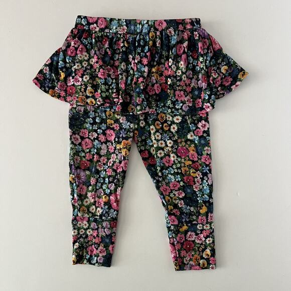 Posh Peanut Skirted Floral Leggings - Picture 7 of 7